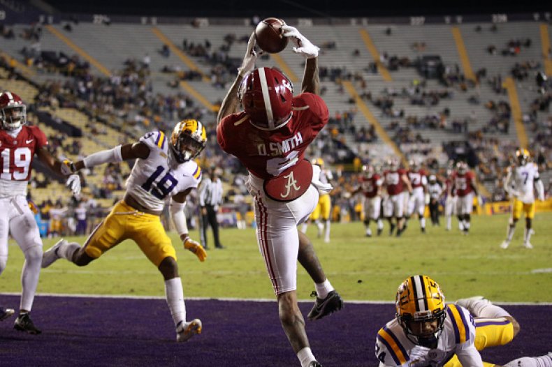 DeVonta Smith catch at LSU