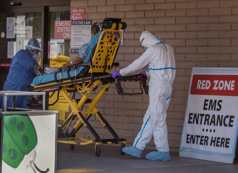 Arizona hospital patient emergency room May 2020