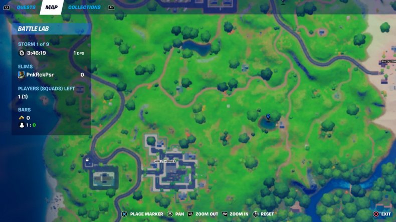 fortnite blow up fishing hole flopper pond