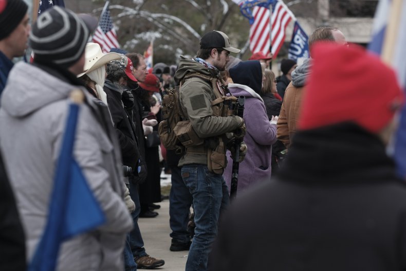 lansing michigan trump supporters protest