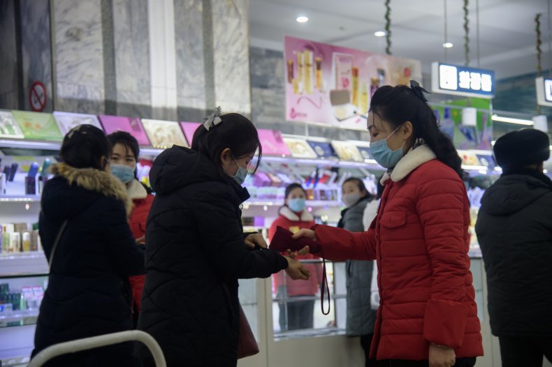 department, store, pyongyang, north, korea, covid
