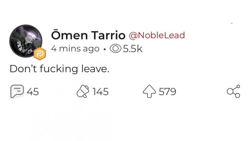 parler tweet screencap 1