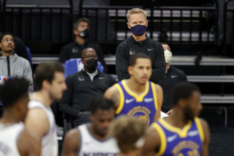 Golden State Warriors head coach Steve Kerr