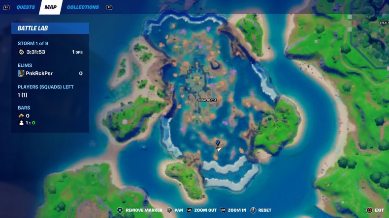 fortnite signal coral buddies shell location 2