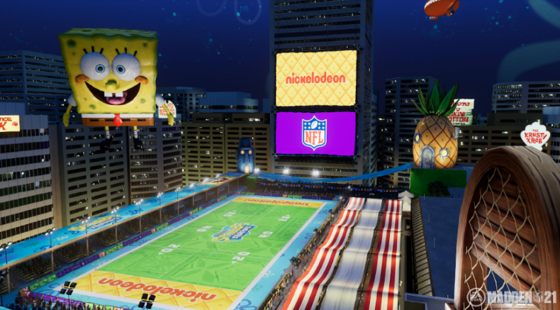 madden 21 spongebob field the yard