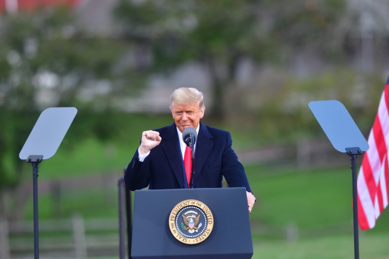 President Trump Addresses Campaign Crowd