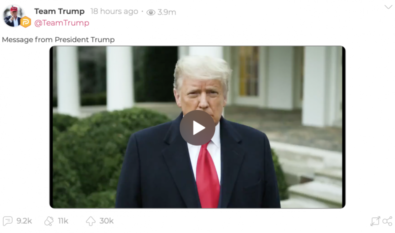 Team Trump Parler Screenshot