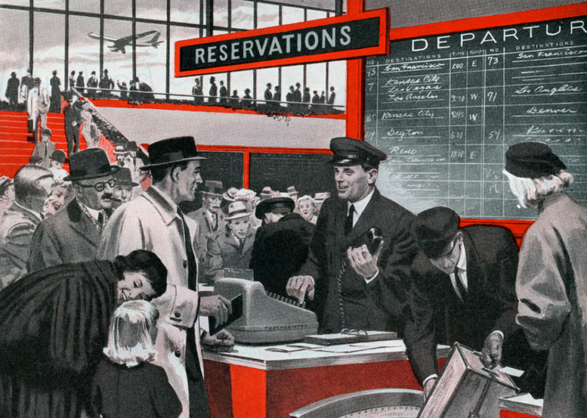 1953: Passengers get nonstop transcontinental service