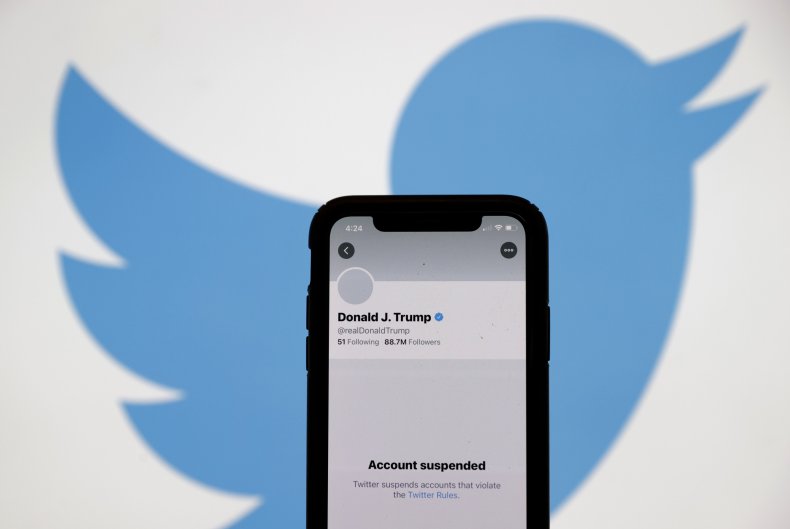 President Donald Trump's Suspended Twitter Account