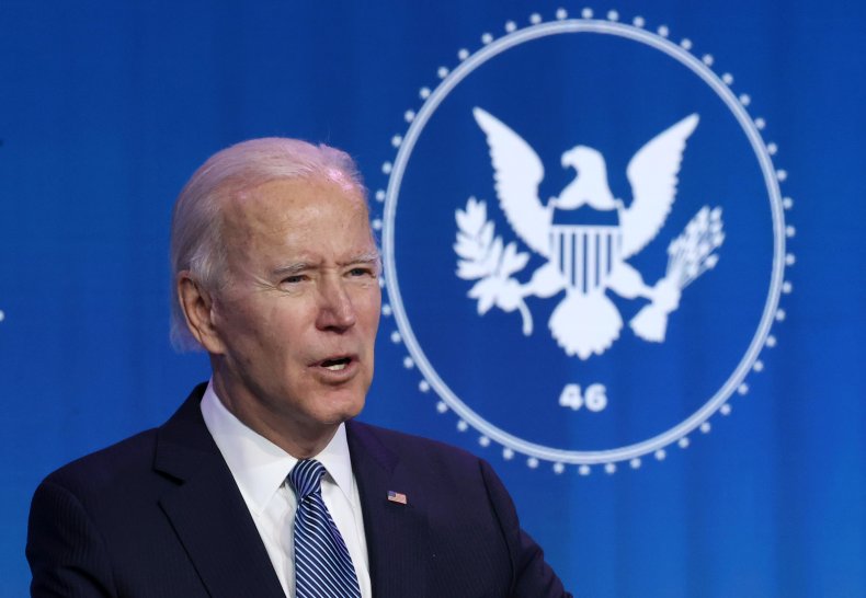 Joe Biden in Delaware speaking as President-elect
