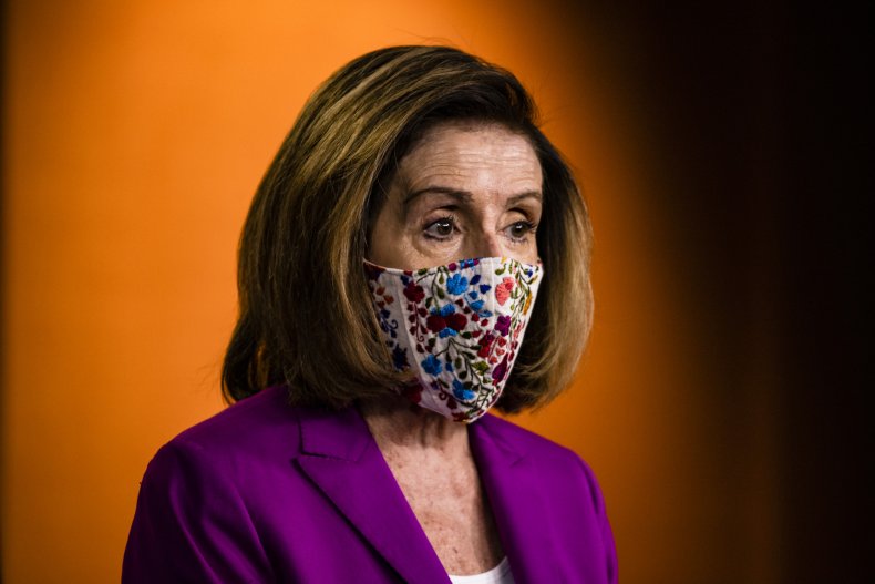 Nancy Pelosi speaks at the U.S. Capitol