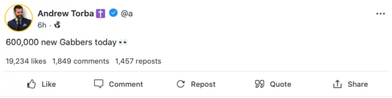 Andrew Torba on Gab