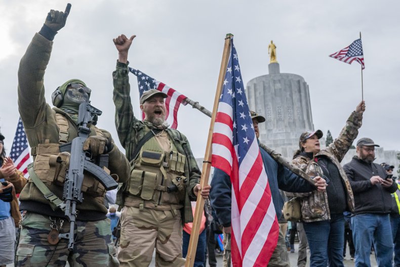 trump, supporters, militia, oregon, unrest