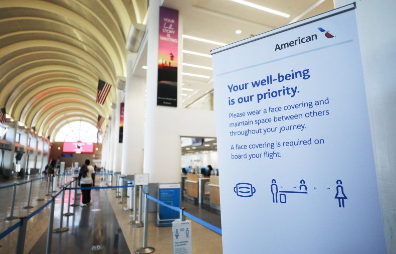 American Airlines check-in desk