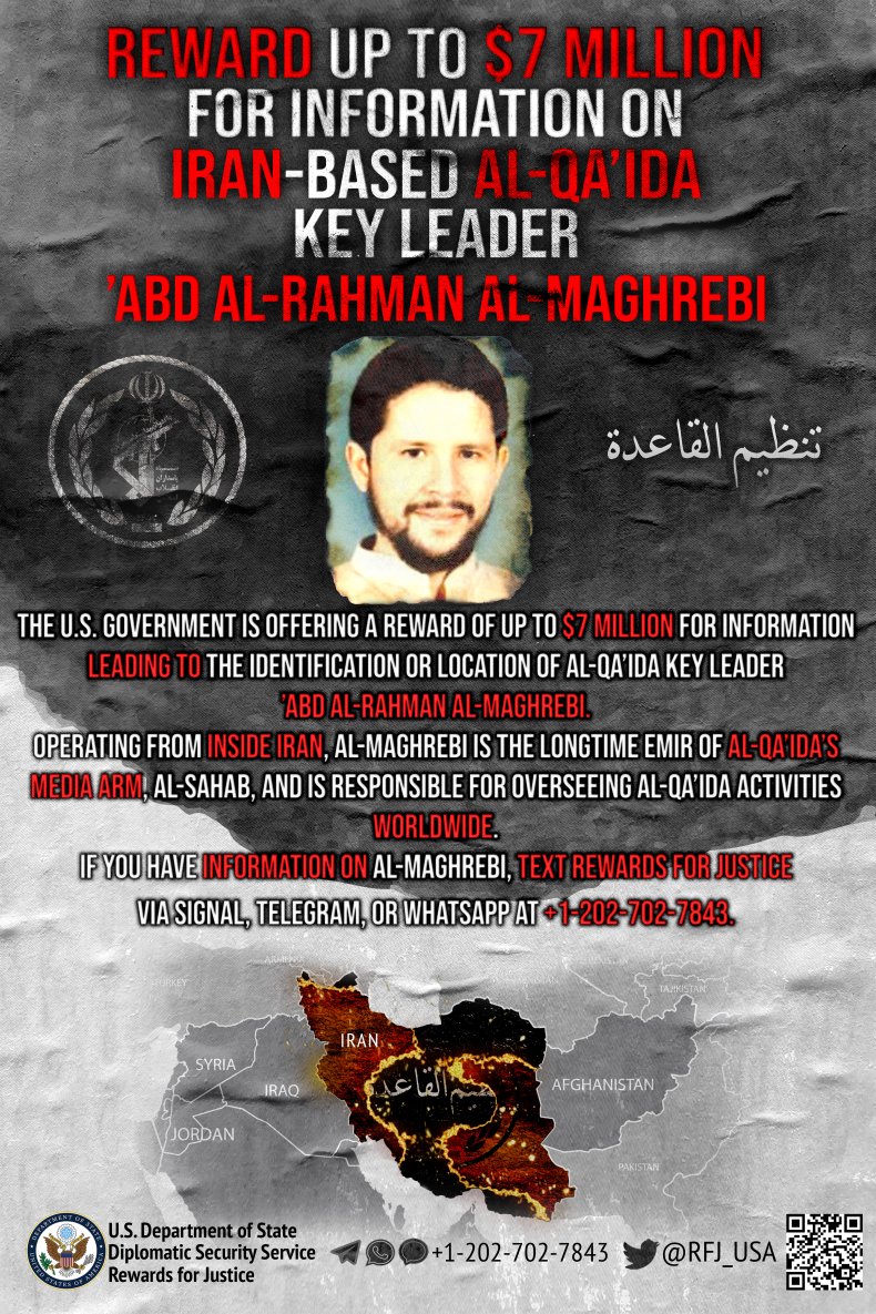 iran, al-qaeda, state, department, reward