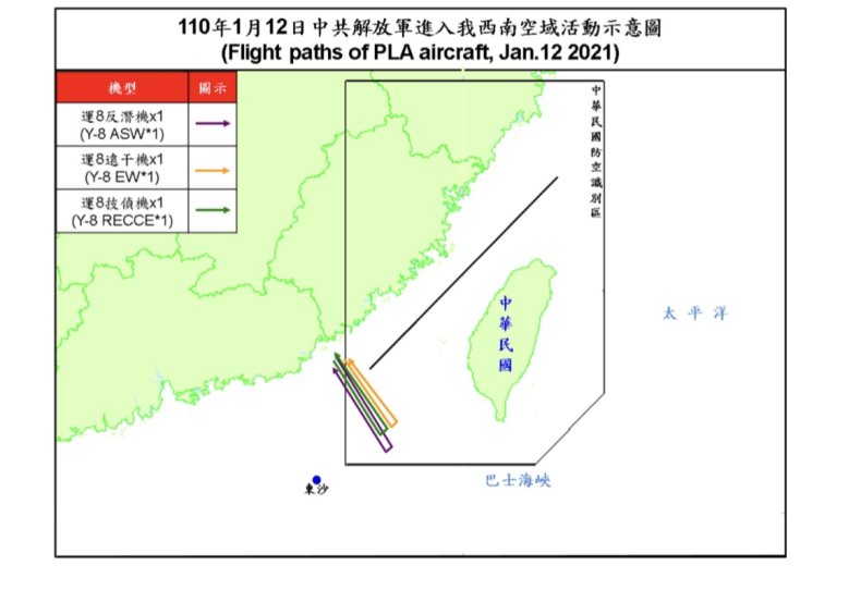 taiwan, pla, airspace, strait, china