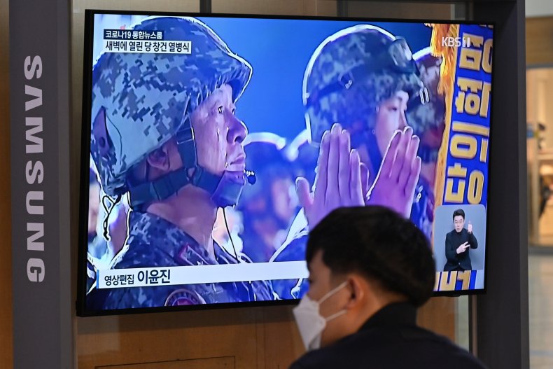 north, korea, military, parade, south