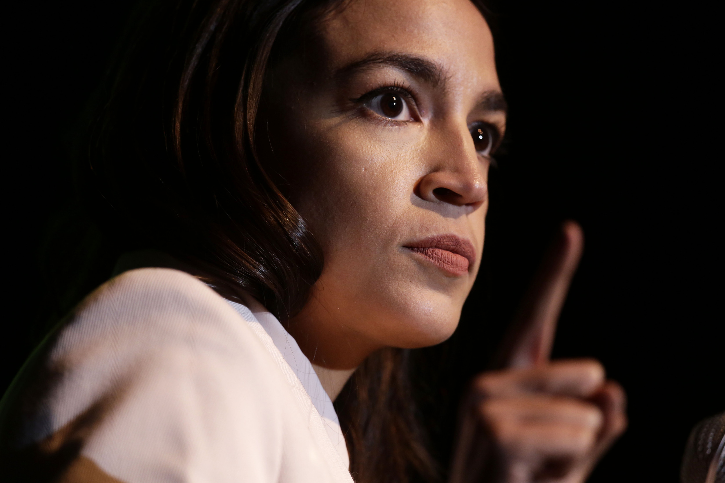 AOC accuses Republicans of playing a victim while placing statues with guns next to Dems