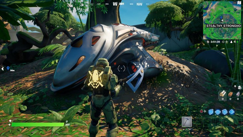 fortnite mysterious pod location gameplay
