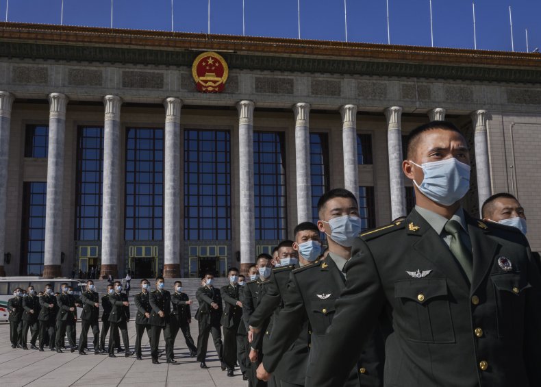 People's Liberation Army in Beijing in October
