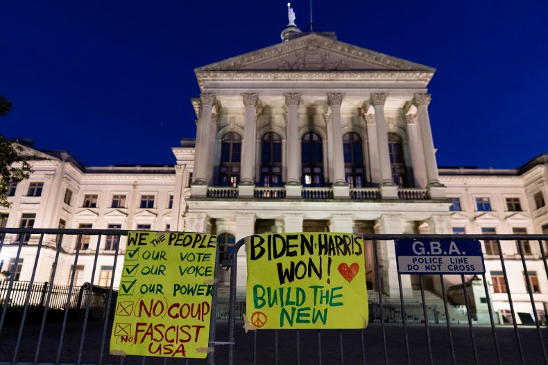 biden won signs georgia state capitol 2020