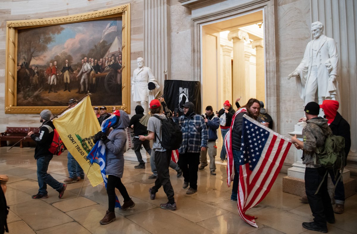 Trump Supporters Capitol Invasion Rotunda