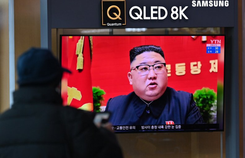 Kim Jong Un on TV in Seoul