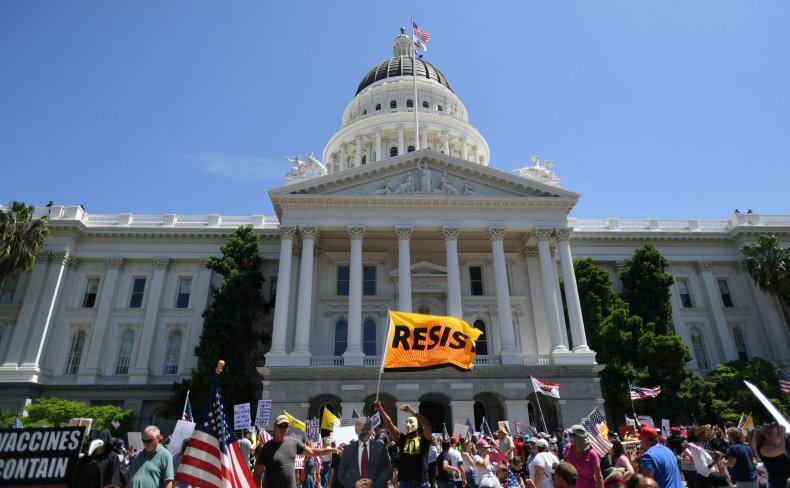 Anti-lockdown Sacramento protest