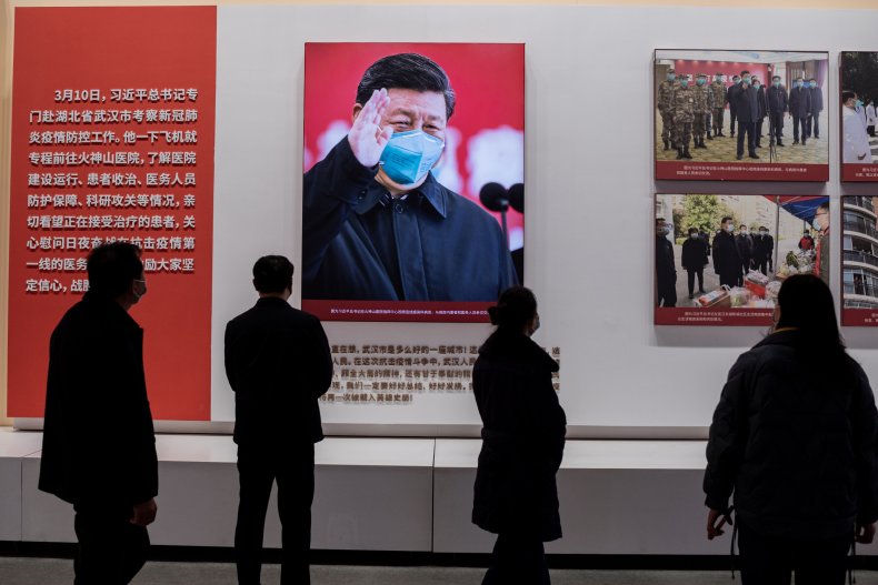 People in China visit COVID museum