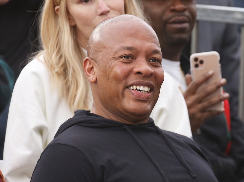 Dr. Dre attends Hollywood ceremony
