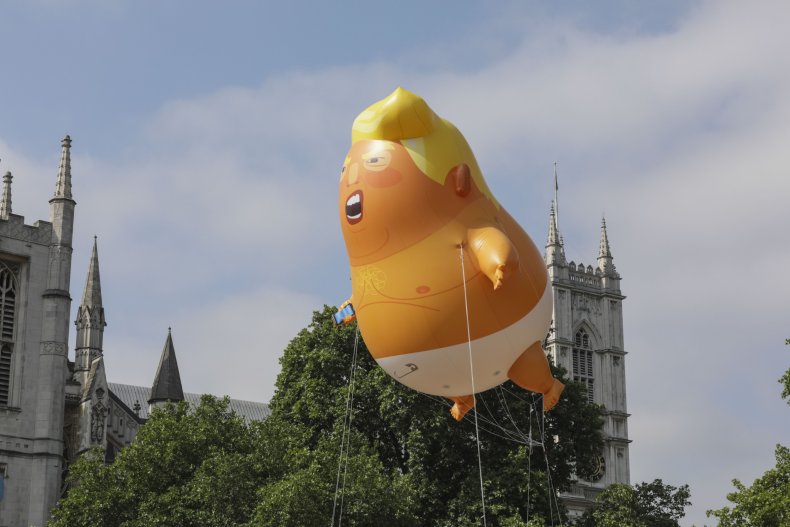 baby trump blimp