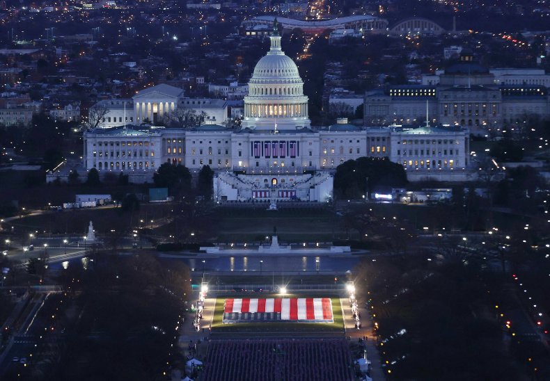 U.S. Capitol Joe Biden inauguration preparation 2021