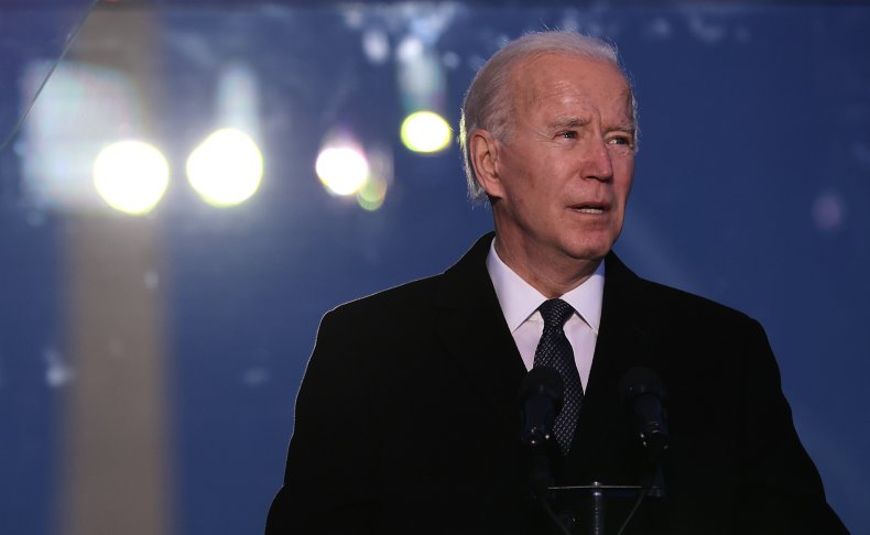 Biden Delivers Remarks During a Memorial Service