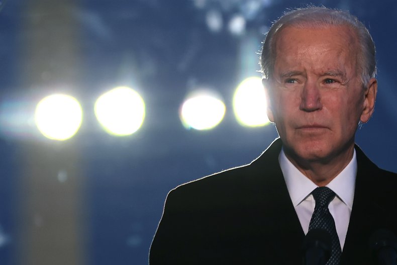 Joe Biden at a COVID-19 Memorial Service