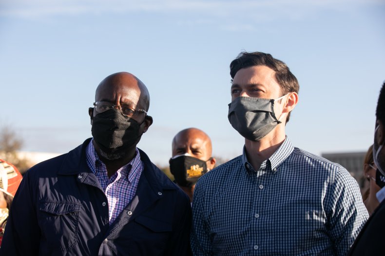 jon ossoff and raphael warnock campaign 10/2020