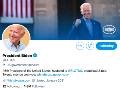 Twitter POTUS account Twitter POTUS account