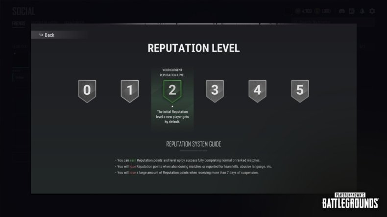 pubg update 160 reputation