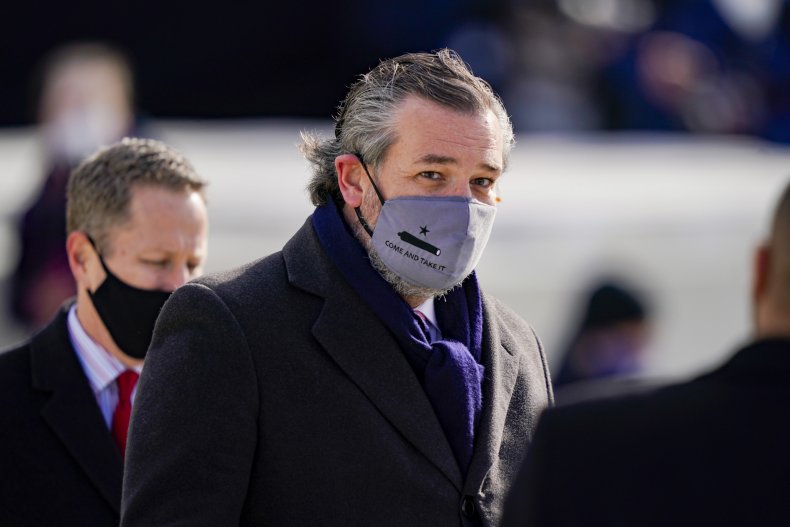 Sen. Ted Cruz arrives at the U.C.Capitol