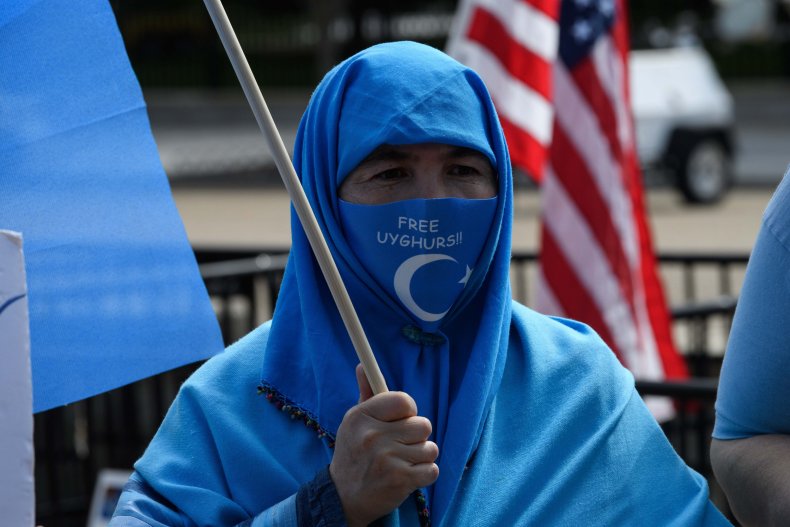 Uighur protest