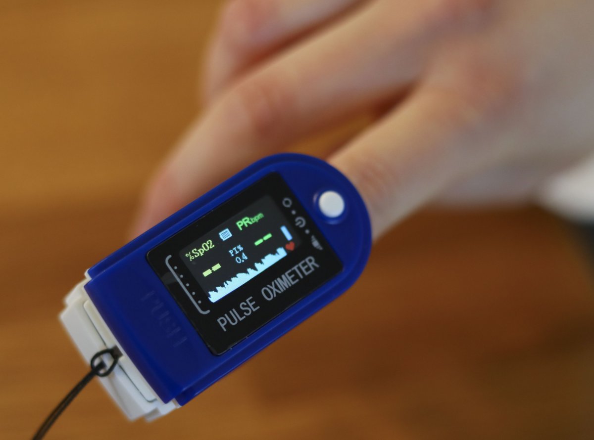 Pulse oximeter in Wales, UK January 2021