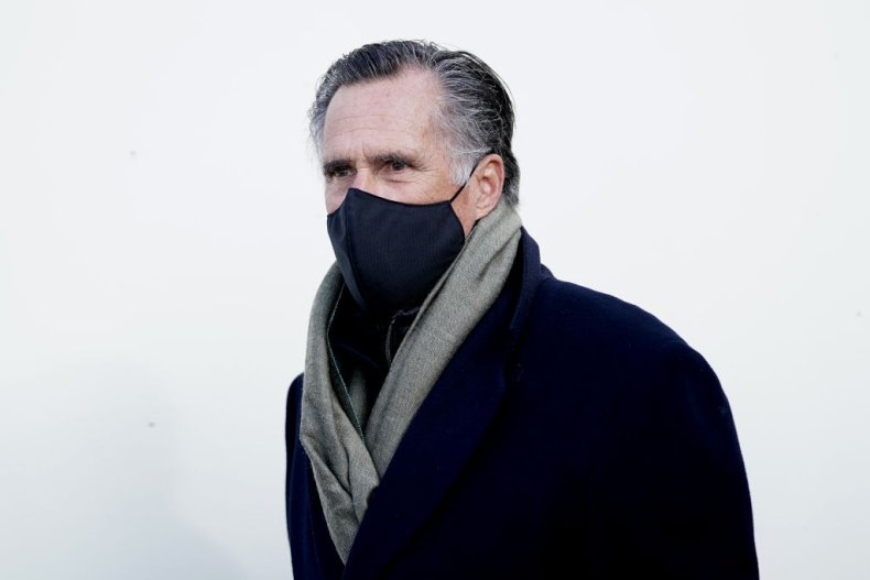 Senator Mitt Romney at Biden Inauguration