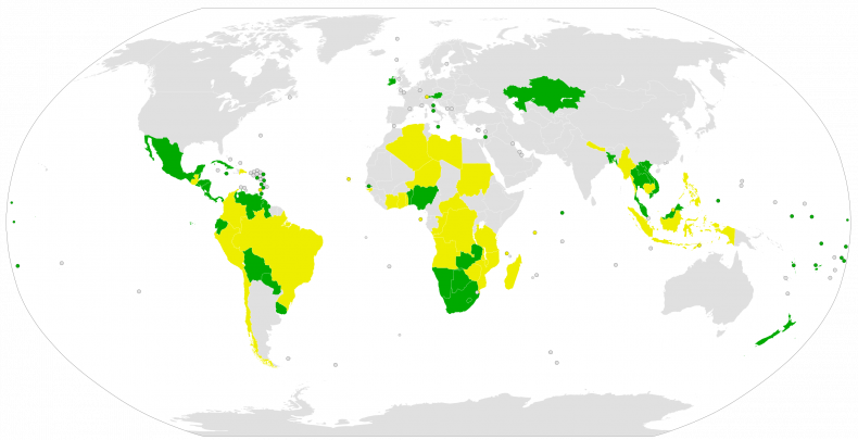 treaty, prohibition, nuclear, weapons, map