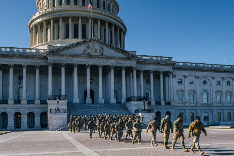 National Guard Troops at Washington Capitol Building