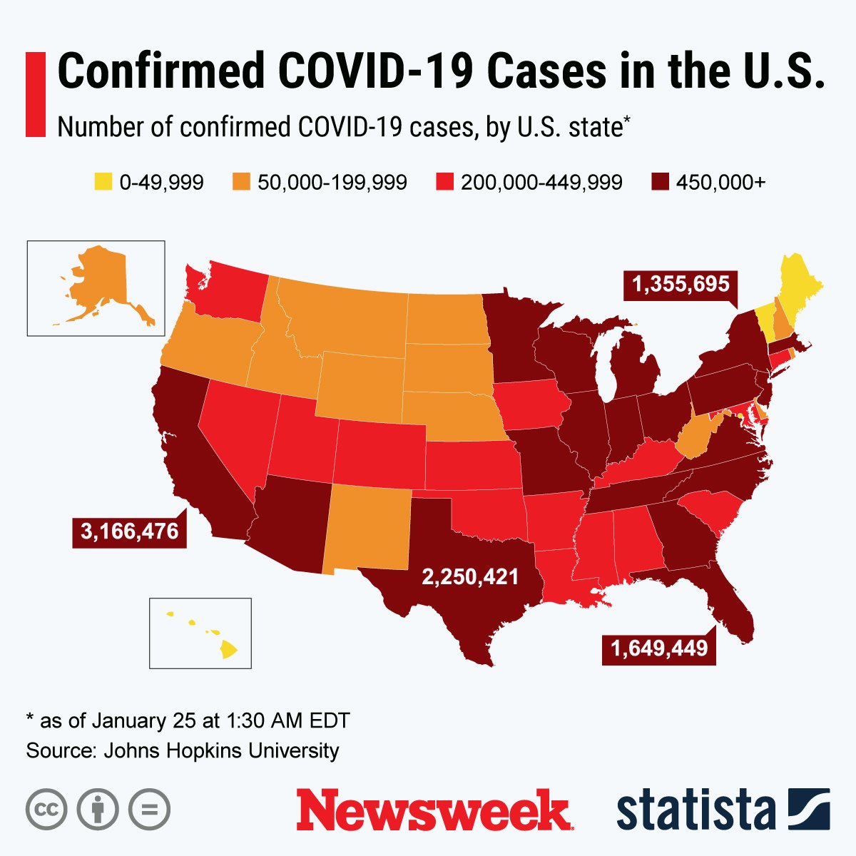 COVID spread across U.S. 