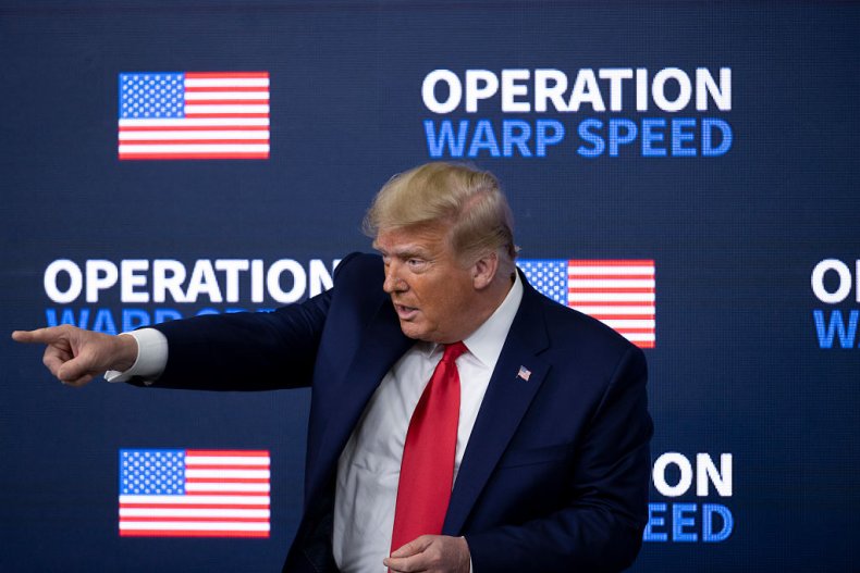 Donald Trump at Operation Warp Speed Summit