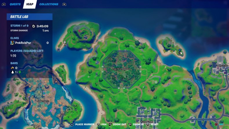 fortnite hidden bunker location 2 map