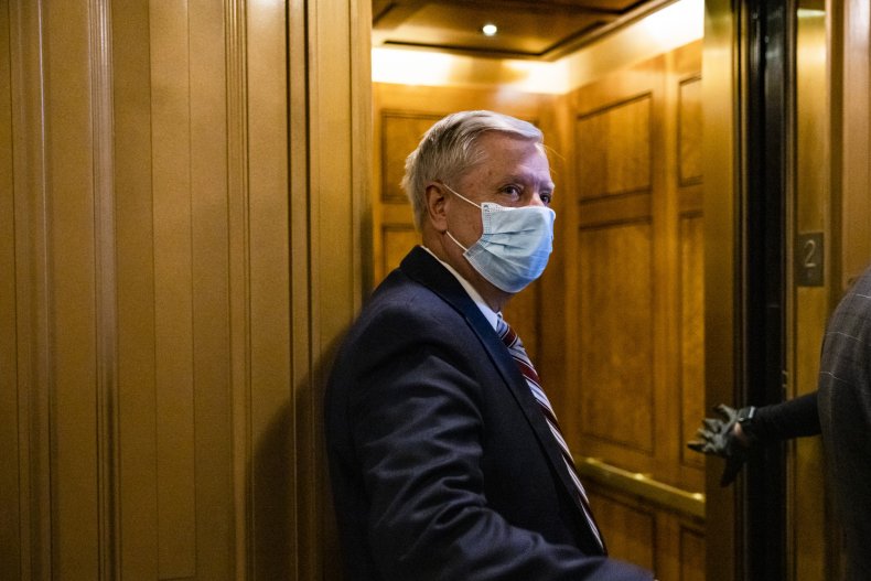 lindsey graham leaves senate after vote