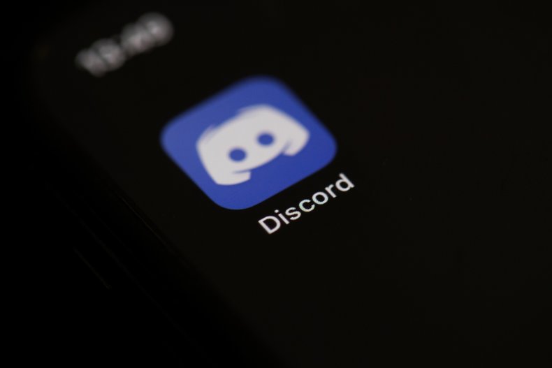 Discord logo on phone