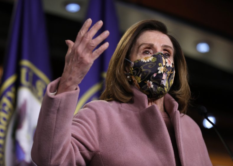 nancy pelosi at weekly news conference