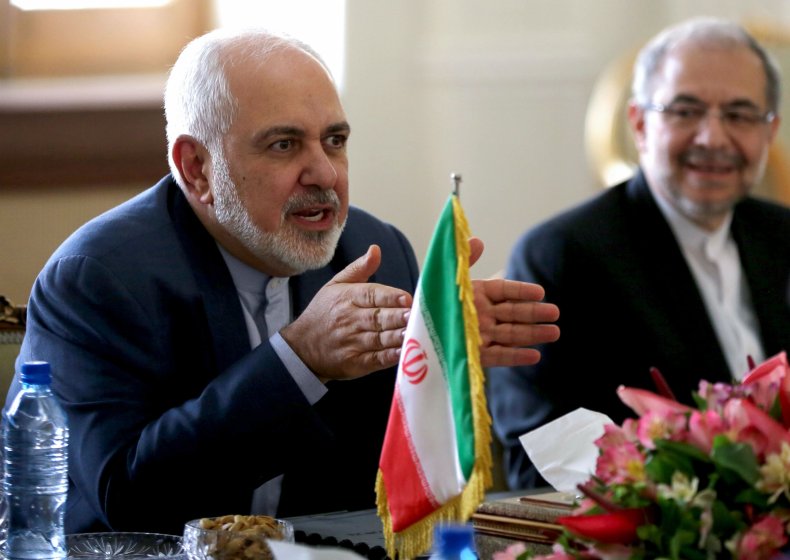 Javad Zarif pictured at Tehran meeting Iran